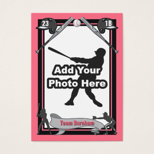 Make Your Own Baseball Card Business Cards
