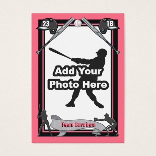 Customizable Make Your Own Baseball Card Business Cards