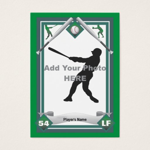 Customizable Make Your Own Baseball Card Business Card Template