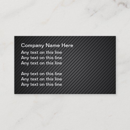 Make Your Own Black Metal Business Cards