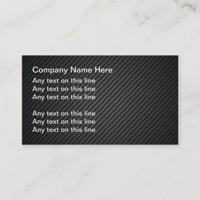 Make Your Own Black Metal Business Cards (Front)
