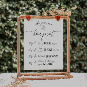 Make Your Own Bouquet Bar Poster