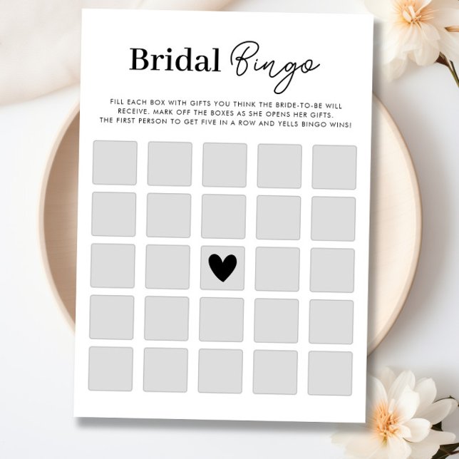 Make Your Own Bridal Shower Bingo Game Card (Make Your Own Bridal Shower Bingo Game Card)