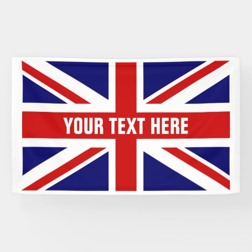 Make your own British Union Jack flag banner sign