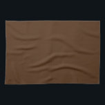Make Your Own Brown Solid Color Blank Trendy Kitchen Towel<br><div class="desc">Custom Make Your Own Upload Add Your Monogram Initial Photo or Logo Text Name Elegant Modern Cute Kitchen & Dining / Table & Kitchen Linens/ Blank Template Trendy Brown Solid Color Kitchen Towel.</div>