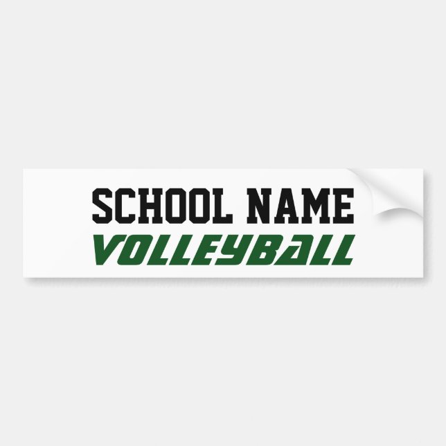 Make your own Bumper Stickers- High School Sports Sticker (Front)