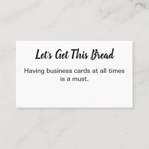 MAKE YOUR OWN BUSINESS CARD