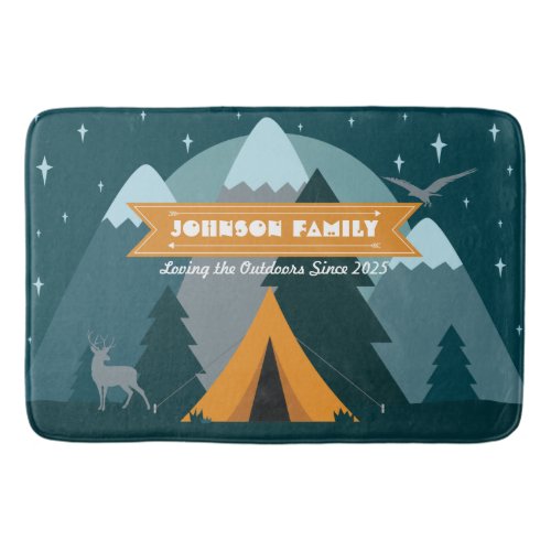 Make Your Own Camping Mountain Outdoor Adventure Bath Mat