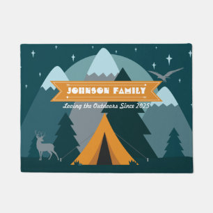 Make Your Own Camping Mountain Outdoor Adventure Doormat