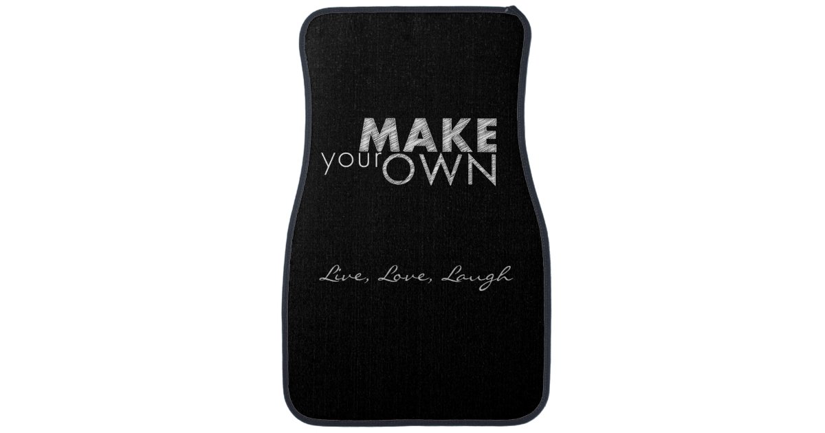 Make Your Own car mats Zazzle