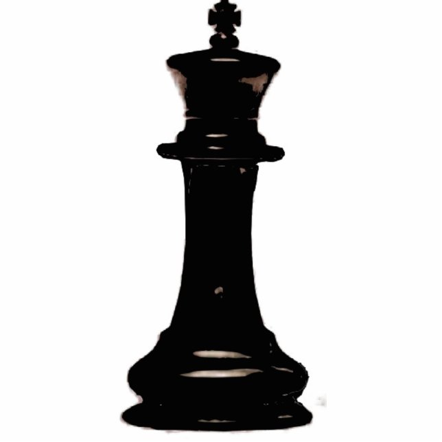 Make your own chess set Black King Cutout (Front)