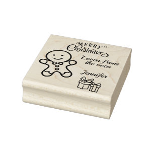 Make Your Own Christmas Cookie Gift Tags Add Text  Rubber Stamp