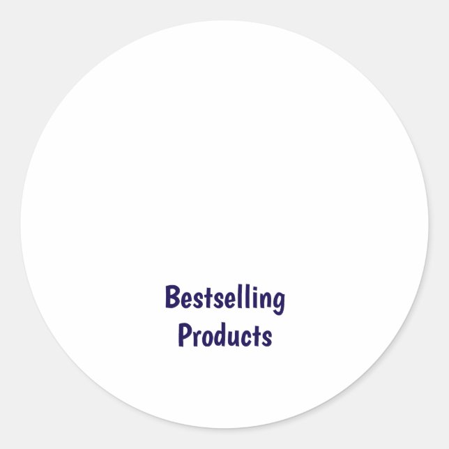 Make Your Own Classic Round Sticker (Front)