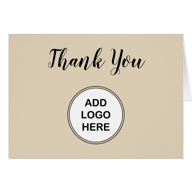 Make Your Own Classy Business Thank You Cards (Front Horizontal)