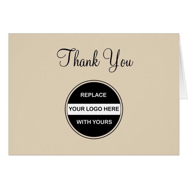 Make Your Own Classy Business Thank Yous Cards (Front Horizontal)