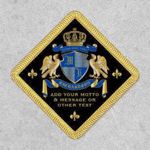 Make Your Own Coat of Arms Blue Gold Eagle Emblem Patch