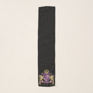 Make Your Own Coat of Arms Monogram Crown Emblem Scarf