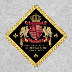 Make Your Own Coat of Arms Red Gold Eagle Emblem Patch