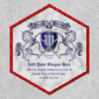 Make Your Own Coat of Arms Silver Horse Shield