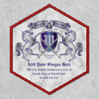 Make Your Own Coat of Arms Silver Horse Shield