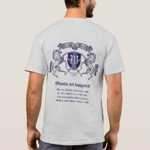 Make Your Own Coat of Arms Silver Horse Shield T-Shirt