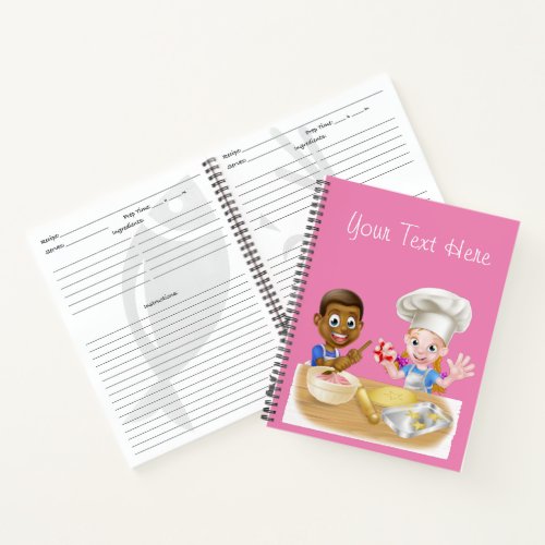 Make Your Own Cook Book Kids Notebook
