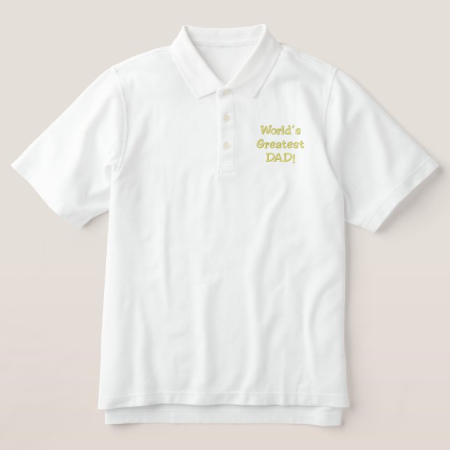 Make Your Own Cool Fathers Day Polo Golf Shirts! (Design Front)