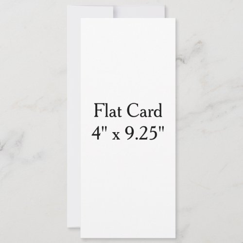 Make Your Own custom 4" x 9.25" Squared Flat Card