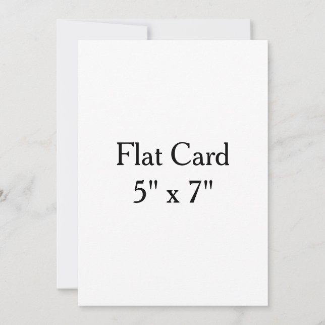  Make Your Own custom 5" x 7" Squared Flat Card (Front)