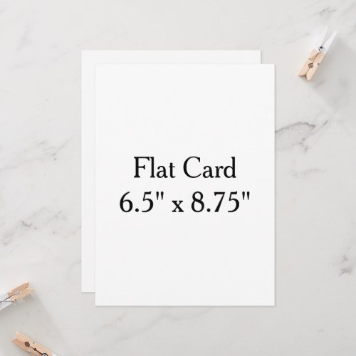 Make Your Own custom 6.5" x 8.75Squared Flat Card