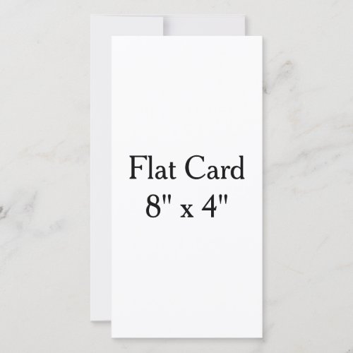 Make Your Own custom 8" x 4" Squared Flat Card