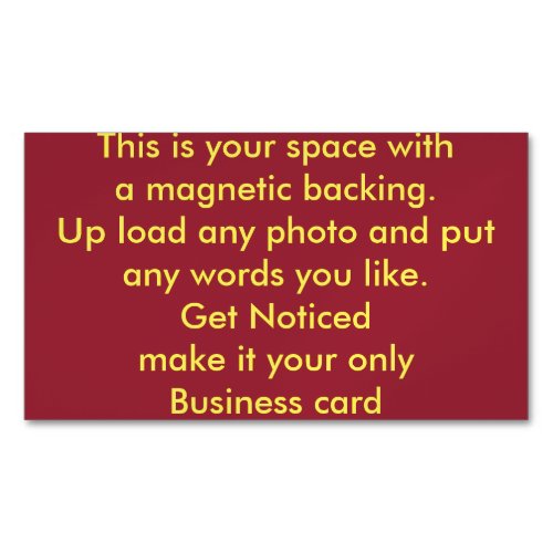 Make Your Own Custom Business Card Magnet