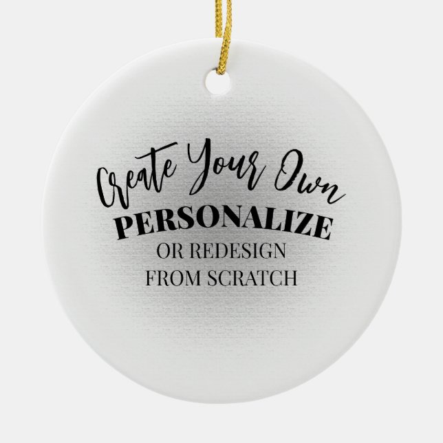 Make Your Own Custom Ceramic Ornament (Front)