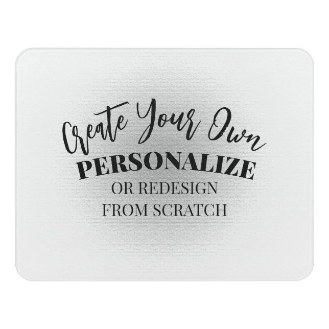 Make Your Own Custom Door Sign (Contemporary Front)