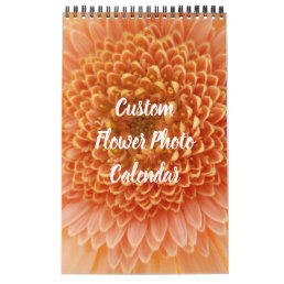 Make your own custom flower photo calendar
