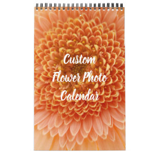Make your own custom flower photo calendar