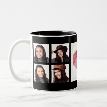 Make Your Own Custom Instagram Photo Collage Two-tone Coffee Mug by PartyHearty at Zazzle