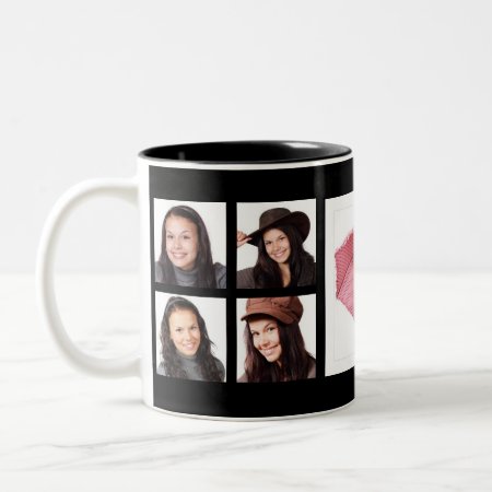 Make Your Own Custom Instagram Photo Collage Two-tone Coffee Mug