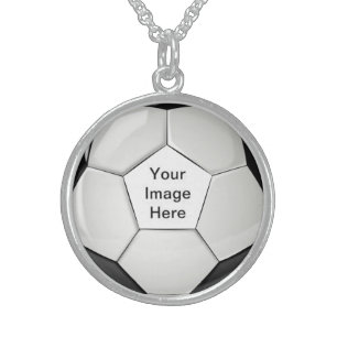 Make Your own Custom keepsake Proud Soccer Mom Sterling Silver Necklace