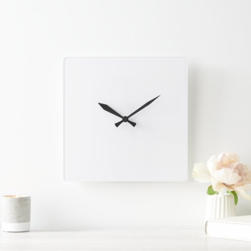 Make Your Own Custom Large Square Wall Clocks Zazzle