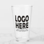 Make your own custom logo and text promotional glass