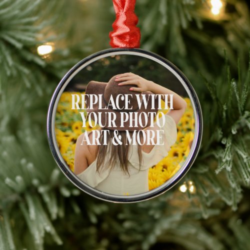 Make your own custom made personalized metal ornament