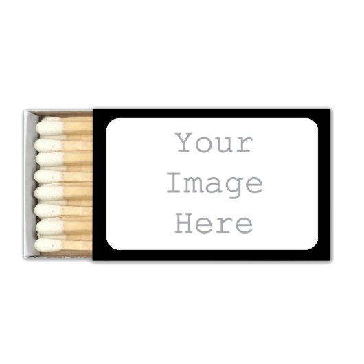 Make Your Own Custom Matches - Black Matchboxes (Open)