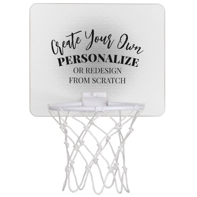 Make Your Own Custom Mini Basketball Hoop (Front)