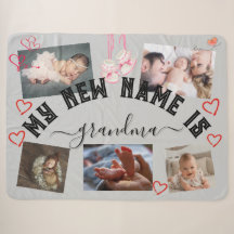 ✨Make Your Own Custom MY NEW NAME IS GRANDMA Throw