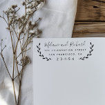 Make Your Own Custom Name Botanical Return Address Rubber Stamp<br><div class="desc">Make Your Own Custom Name Botanical Return Address rubber stamp by invintage.</div>