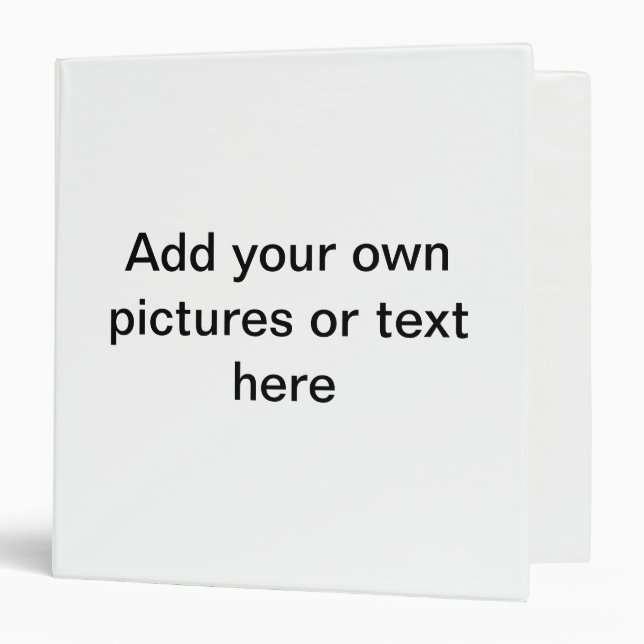 Make your own custom personalised 3 ring binder (Front/Inside)