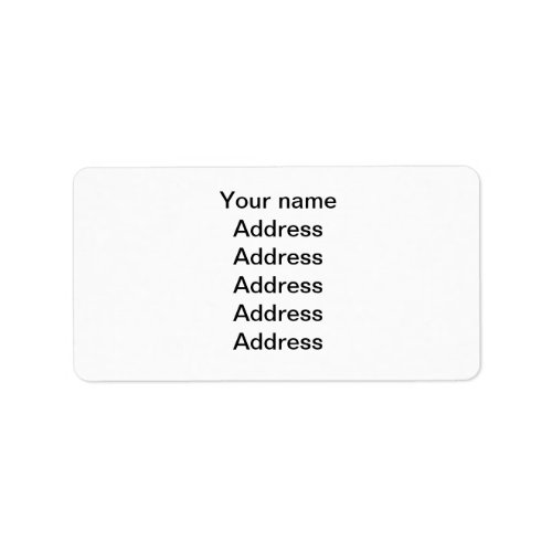 Make your own custom personalised label