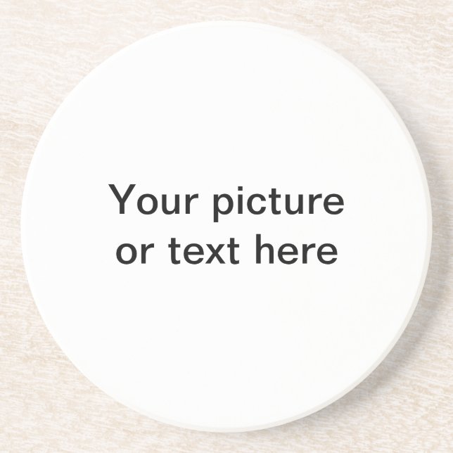 Make your own custom personalised sandstone coaster (Front)