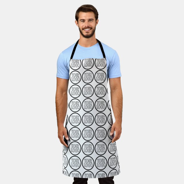 Make Your Own Custom Personalized Business Logo Apron (Worn)